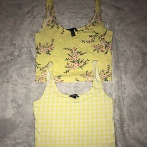 Forever 21 crop top tanks